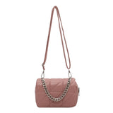 Pink Chain Shoulder Bag Mini Crossbody Purse for Women