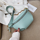 Soft Leather Fanny Pack Shoulder Bag for Women