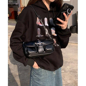 Leather Female Bag Underarm Bag Shoulder Crossbody Bags For Women