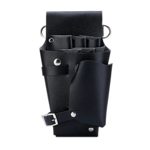 Leather Hairdressing Case Scissor Bag Barber Pouch Holder Rivet Purse