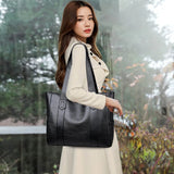 Leather Handbags Big Women Bag High Casual Female Bags Ladies Large Capacity Mul