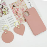 Heart Shape Keychain Women Holder Female Key Ring Pouch Cover