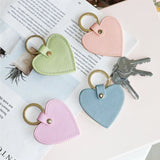 Heart Shape Keychain Women Holder Female Key Ring Pouch Cover