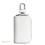 Leather Double Pocket Zipper Wallet Keychain Bag Multicolor