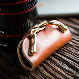 Men's Leather Key Bag Multifunctional Cowhide Key Storage Pendant