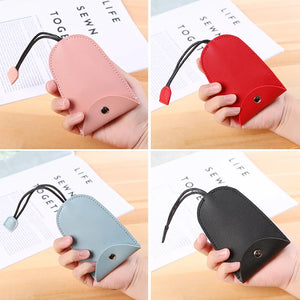 Leather Key Bag Solid Key Protector Car Key Holder Household Lock