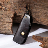 Men's Retro Leather Key Bag Waist Hanging Car Key Bag