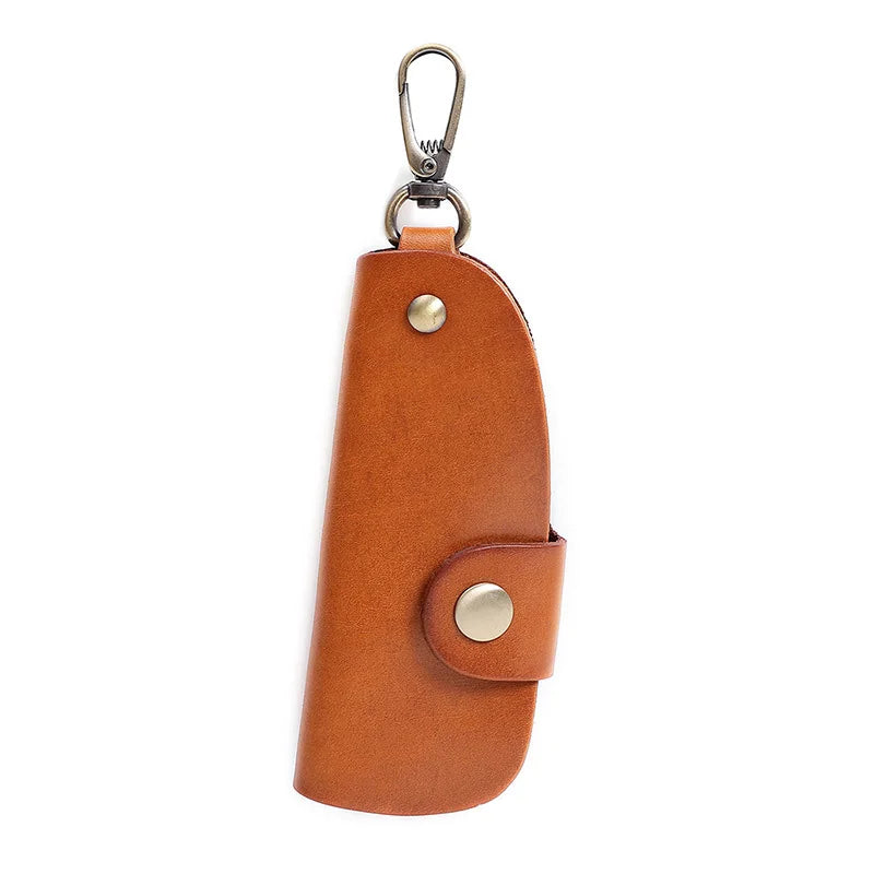 Men's Retro Leather Key Bag Waist Hanging Car Key Bag