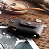 Leather Key Holder Car Key Wallet Key Organizer Smart Keychain Chain Purse