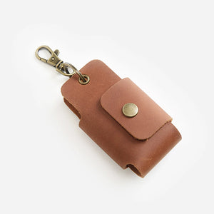 Leather Key Holder Car Key Wallet Key Organizer Smart Keychain Chain Purse