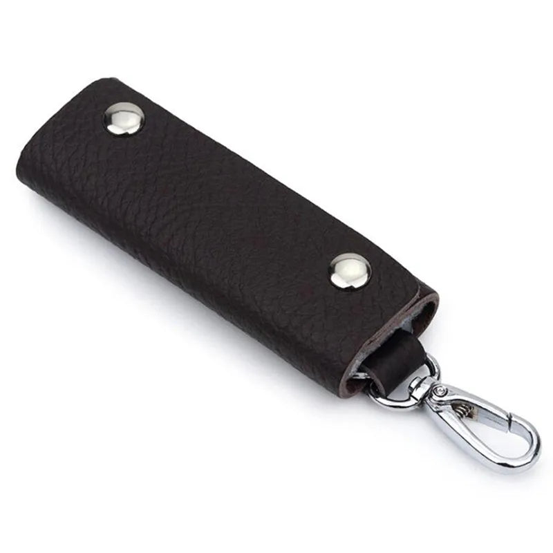 Leather Key Holder Organizer Unisex Key Ring
