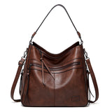 Leather Large Messenger Bag Women Shoulder Bags for Travel