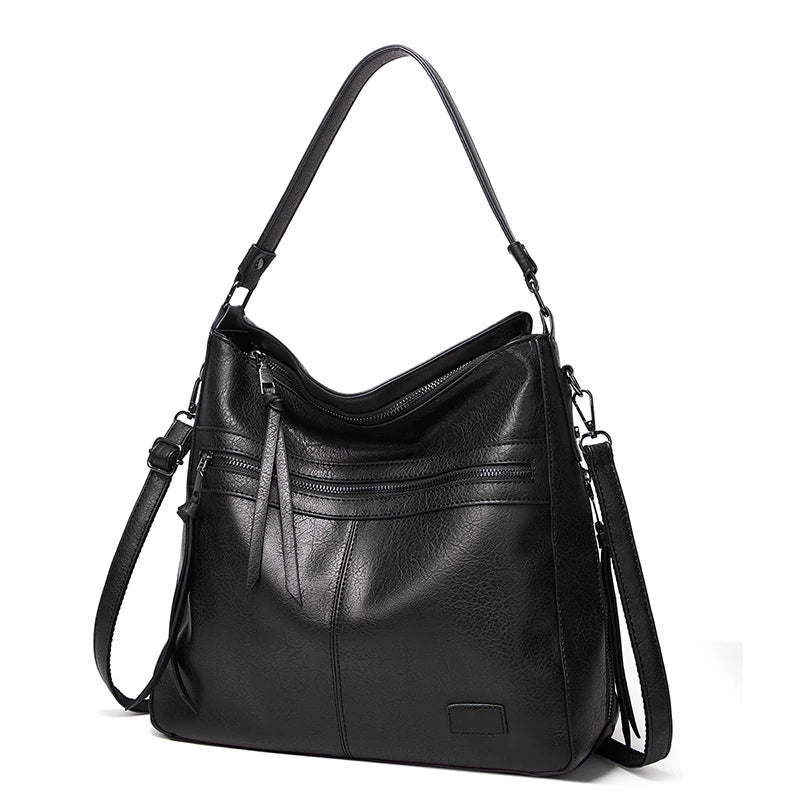 Leather Large Messenger Bag Women Shoulder Bags for Travel