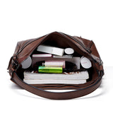 Leather Large Messenger Bag Women Shoulder Bags for Travel