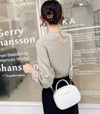Embroidered Single Shoulder Bag Women's Small Square Handbag