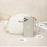 Embroidered Single Shoulder Bag Women's Small Square Handbag