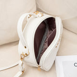 Embroidered Single Shoulder Bag Women's Small Square Handbag