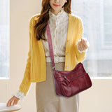 Vintage Leather Ladies Shoulder Crossbody Bag