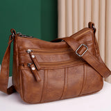 Vintage Leather Ladies Shoulder Crossbody Bag
