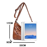 Vintage Leather Ladies Shoulder Crossbody Bag