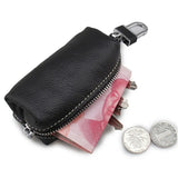 Leather Key Holder Organizer Keychain Purse Key Ring Bag Keys Case Pouch