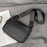 Vintage Leather Men Messenger Bag Large Capacity Crossbody Shoulder Bag