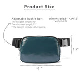 Leather Waist Bag Adjustable Cross Body Chest Bag Outdoor Sports Waist Bag