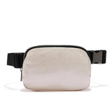 Leather Waist Bag Adjustable Cross Body Chest Bag Outdoor Sports Waist Bag