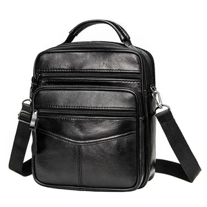 Vintage Leather Men's Messenger Bag Crossbody Business Bag