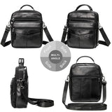 Vintage Leather Men's Messenger Bag Crossbody Business Bag
