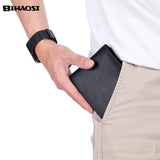 Rfid Anti-theft Men's Wallet Wristlet Leather Purse Cash Wallet