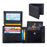 Rfid Anti-theft Men's Wallet Wristlet Leather Purse Cash Wallet