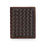 Woven Leather Clutch Bag Long Wallet
