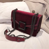 Leather Messenger Bag Chain Shoulder Bags Shoulder Bags