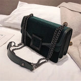 Leather Messenger Bag Chain Shoulder Bags Shoulder Bags