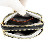 Quilted Rhombus Leather Messenger Handbag for Ladies - Phone Bags