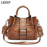 Korea Ladies PU Shoulder Bag Tote Female Crossbody Messenger