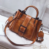 Korea Ladies PU Shoulder Bag Tote Female Crossbody Messenger