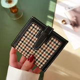 Women's Retro Short Wallet Small Ultra-thin Real Leather Bag