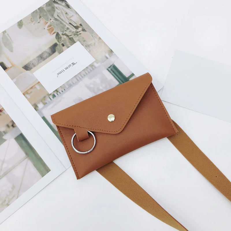 Leather Multi-function Waist Bag for Girls Ladies