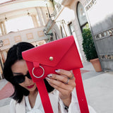 Leather Multi-function Waist Bag for Girls Ladies