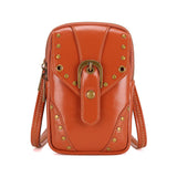 Leather Rivet Drop Leg Bag Steampunk Retro Rock Waist Belt Bag