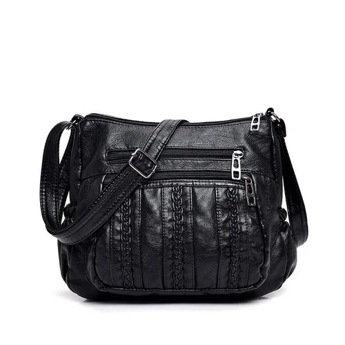 Women's Sheepskin Leather Bag Soft Messenger Shoulder All-match Ladies Bag