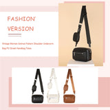 Leather Shoulder Bags Hand Crossbody Bags Soft Square Zipper with Small Purse