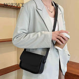 Leather Shoulder Crossbody Bag Small Square Messenger Handbag