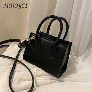 Vintage Leather Shoulder Messenger Bag for Women Top-handle Handbag