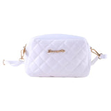 Lingge Embroidery Small Messenger Bag - Chain Ladies Crossbody Bag