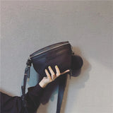 Leather Solid Chest Waist Bag For Women Shoulder Messenger Handbags