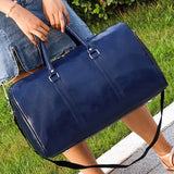 Large Leather Duffle Bag for Men Fitness Travel