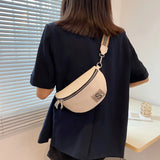 Leather Waist Bag Chain Women's Fanny Packs Famous Shoulder Crossbody